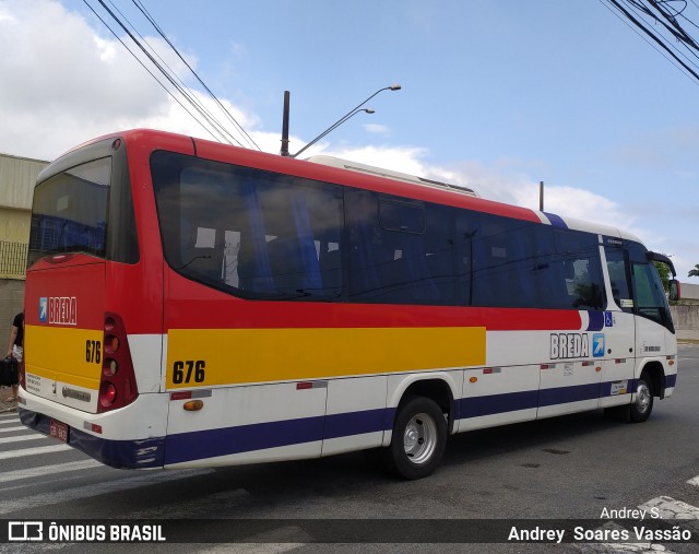 Breda Transportes e Serviços 676 na cidade de Praia Grande, São Paulo, Brasil, por Andrey  Soares Vassão. Número da foto: #10810546.