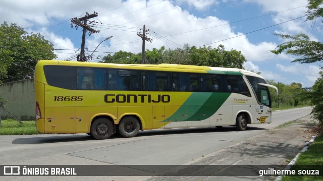 Empresa Gontijo de Transportes 18685 na cidade de Recife, Pernambuco, Brasil, por Guilherme Souza. ID da foto: 10809851.