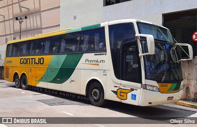 Empresa Gontijo de Transportes 12680 na cidade de Betim, Minas Gerais, Brasil, por Cliver Silva. ID da foto: 10810725.