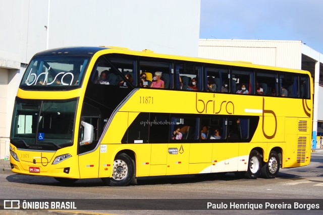 Brisa Ônibus 11871 na cidade de Rio de Janeiro, Rio de Janeiro, Brasil, por Paulo Henrique Pereira Borges. Número da foto: #10811825.