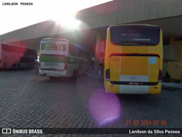 Viação Itapemirim 5817 na cidade de Caruaru, Pernambuco, Brasil, por Lenilson da Silva Pessoa. Número da foto: #10810680.