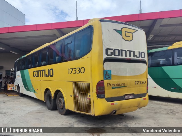 Empresa Gontijo de Transportes 17330 na cidade de Ribeirão Vermelho, Minas Gerais, Brasil, por Vanderci Valentim. Número da foto: #10811172.