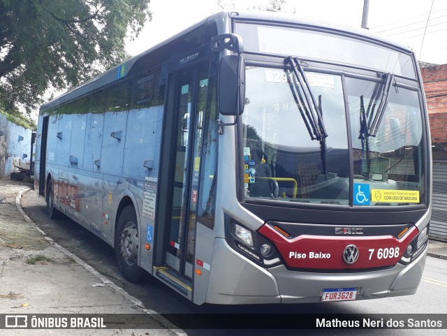 Viação Gatusa Transportes Urbanos 7 6098 na cidade de São Paulo, São Paulo, Brasil, por Matheus Neri dos Santos. Número da foto: #10813242.