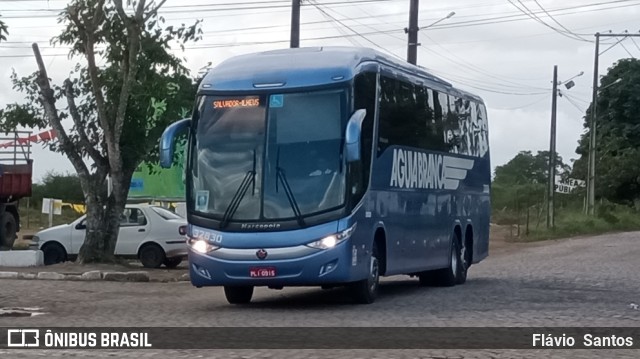 Viação Águia Branca 32830 na cidade de Cruz das Almas, Bahia, Brasil, por Flávio  Santos. Número da foto: #10813703.
