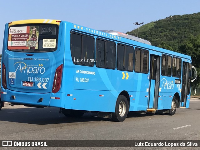 Viação Nossa Senhora do Amparo RJ 186.037 na cidade de Niterói, Rio de Janeiro, Brasil, por Luiz Eduardo Lopes da Silva. Número da foto: #10812828.