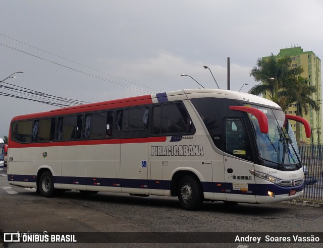 Viação Piracicabana 1734 na cidade de Praia Grande, São Paulo, Brasil, por Andrey  Soares Vassão. ID da foto: 10812878.