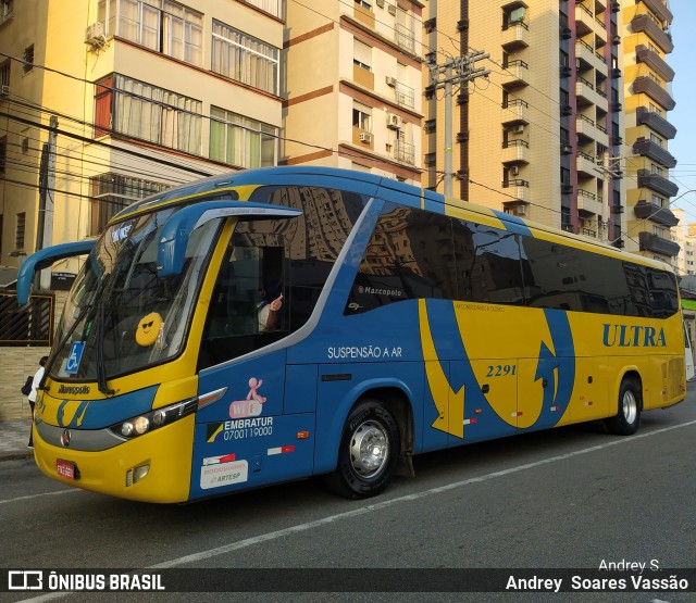 Viação Ultra 2291 na cidade de São Vicente, São Paulo, Brasil, por Andrey  Soares Vassão. Número da foto: #10815892.