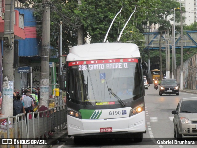 Next Mobilidade - ABC Sistema de Transporte 8190 na cidade de Santo André, São Paulo, Brasil, por Gabriel Brunhara. Número da foto: #10814378.