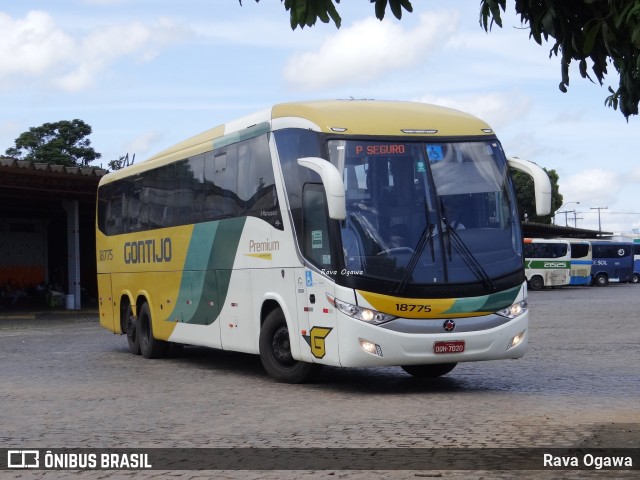 Empresa Gontijo de Transportes 18775 na cidade de Vitória da Conquista, Bahia, Brasil, por Rava Ogawa. ID da foto: 10815475.