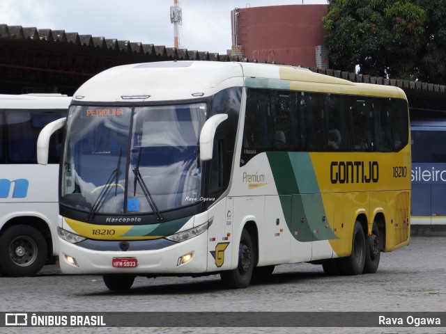 Empresa Gontijo de Transportes 18210 na cidade de Vitória da Conquista, Bahia, Brasil, por Rava Ogawa. ID da foto: 10815321.