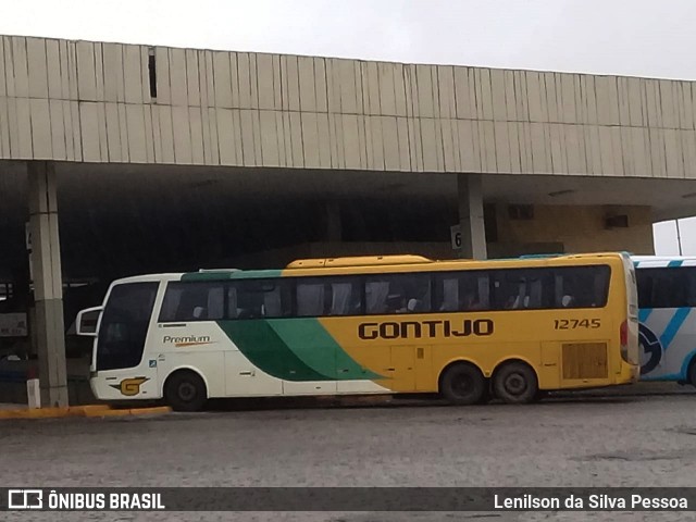 Empresa Gontijo de Transportes 12745 na cidade de Caruaru, Pernambuco, Brasil, por Lenilson da Silva Pessoa. ID da foto: 10815591.