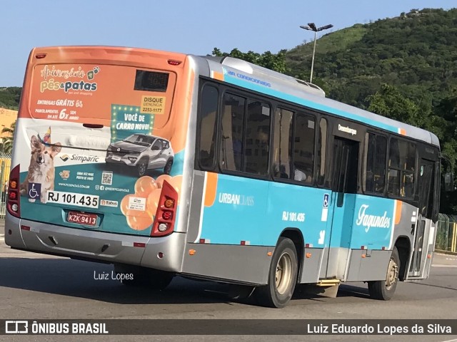 Auto Ônibus Fagundes RJ 101.435 na cidade de Niterói, Rio de Janeiro, Brasil, por Luiz Eduardo Lopes da Silva. Número da foto: #10812823.