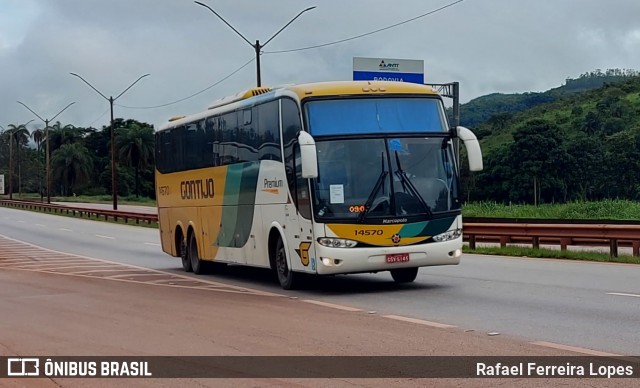 Empresa Gontijo de Transportes 14570 na cidade de Itatiaiuçu, Minas Gerais, Brasil, por Rafael Ferreira Lopes. ID da foto: 10813332.