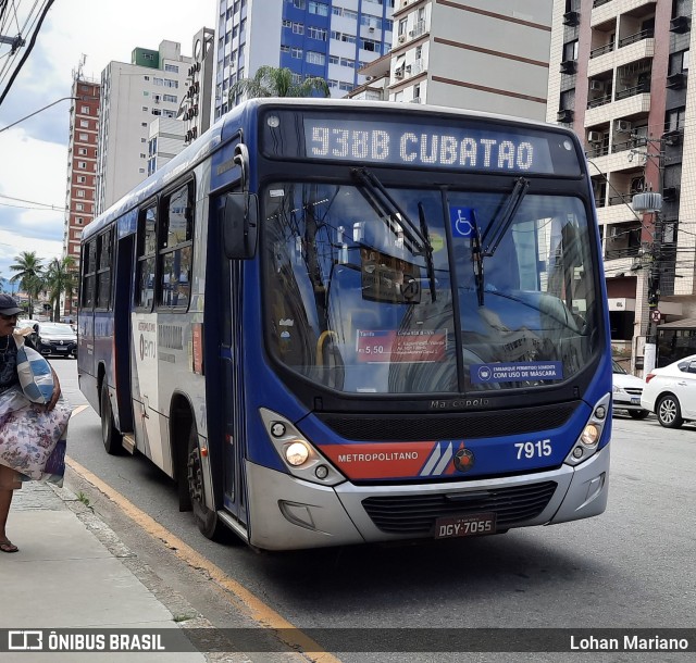 BR Mobilidade Baixada Santista 7915 na cidade de São Vicente, São Paulo, Brasil, por Lohan Mariano. Número da foto: #10815147.