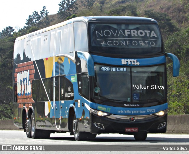 UTIL - União Transporte Interestadual de Luxo 13902 na cidade de Juiz de Fora, Minas Gerais, Brasil, por Valter Silva. ID da foto: 10814472.