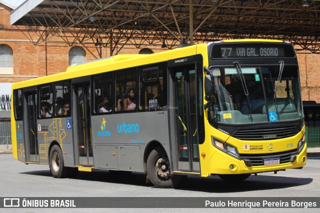 City Transporte Urbano Intermodal Sorocaba 2733 na cidade de Sorocaba, São Paulo, Brasil, por Paulo Henrique Pereira Borges. ID da foto: 10815690.