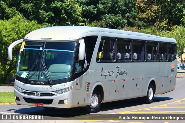 Nossa Senhora de Fátima Auto Ônibus 615 na cidade de Bragança Paulista, São Paulo, Brasil, por Paulo Henrique Pereira Borges. Número da foto: #10815611.