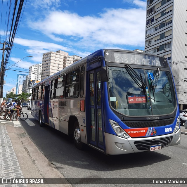 BR Mobilidade Baixada Santista 8018 na cidade de São Vicente, São Paulo, Brasil, por Lohan Mariano. Número da foto: #10815127.