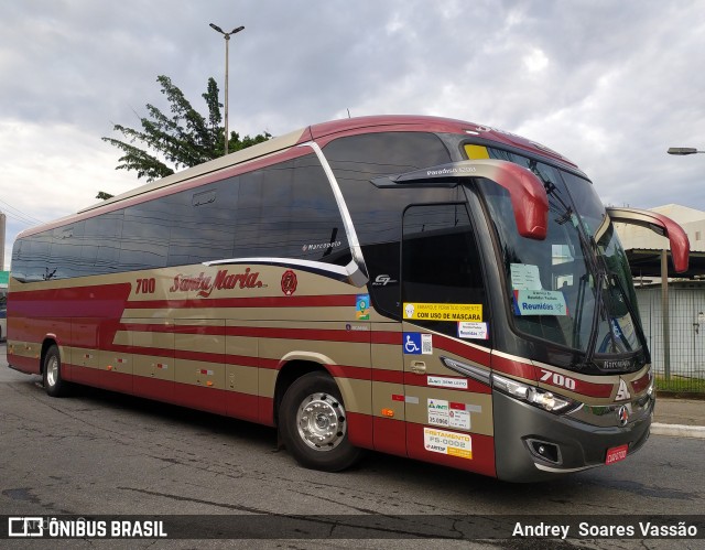 Santa Maria Fretamento e Turismo > Transportes Santa Maria(SP) 700 na cidade de São Paulo, São Paulo, Brasil, por Andrey  Soares Vassão. Número da foto: #10812921.