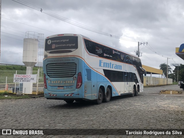 Emtram 5420 na cidade de Caetanópolis, Minas Gerais, Brasil, por Tarcisio Rodrigues da Silva. ID da foto: 10817229.