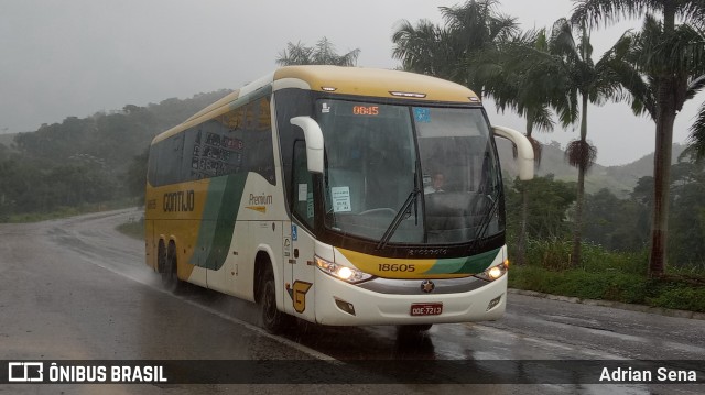 Empresa Gontijo de Transportes 18605 na cidade de São Domingos do Prata, Minas Gerais, Brasil, por Adrian Sena. Número da foto: #10816096.