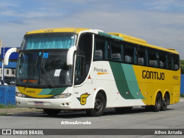 Empresa Gontijo de Transportes 14105 na cidade de São Paulo, São Paulo, Brasil, por Athos Arruda. ID da foto: 10818141.