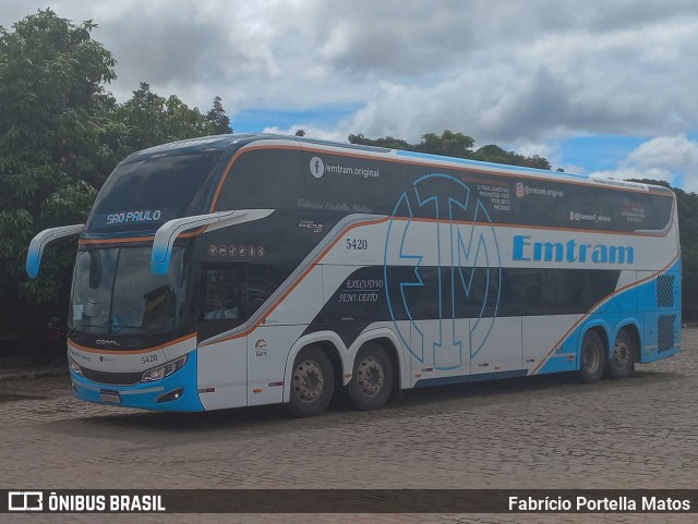 Emtram 5420 na cidade de Vitória da Conquista, Bahia, Brasil, por Fabrício Portella Matos. Número da foto: #10816378.