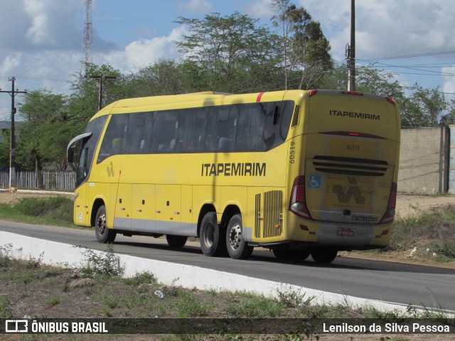 Viação Itapemirim 60519 na cidade de Caruaru, Pernambuco, Brasil, por Lenilson da Silva Pessoa. ID da foto: 10816428.