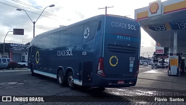 Viação Cidade Sol 8520 na cidade de Cruz das Almas, Bahia, Brasil, por Flávio  Santos. Número da foto: #10818510.