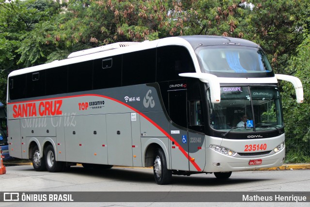 Viação Santa Cruz 235140 na cidade de São Paulo, São Paulo, Brasil, por Matheus Henrique. Número da foto: #10817314.