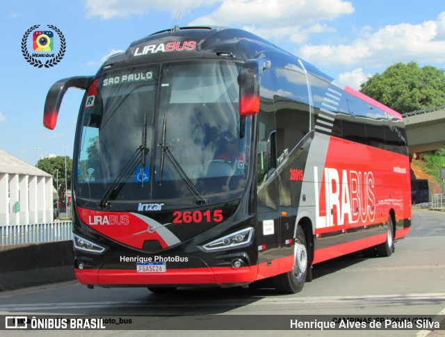 Lirabus 26015 na cidade de Campinas, São Paulo, Brasil, por Henrique Alves de Paula Silva. Número da foto: #10816586.