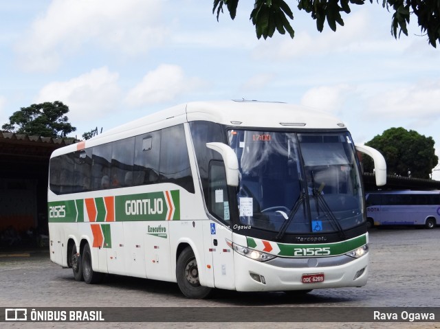 Empresa Gontijo de Transportes 21525 na cidade de Vitória da Conquista, Bahia, Brasil, por Rava Ogawa. ID da foto: 10816623.