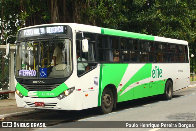 Viação Elite RJ 176.022 na cidade de Barra Mansa, Rio de Janeiro, Brasil, por Paulo Henrique Pereira Borges. Número da foto: #10816876.