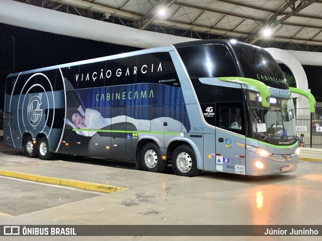 Viação Garcia 8675 na cidade de Marília, São Paulo, Brasil, por Júnior Juninho. Número da foto: #10821262.