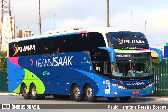 Trans Isaak Turismo 1510 na cidade de São Paulo, São Paulo, Brasil, por Paulo Henrique Pereira Borges. Número da foto: #10821371.