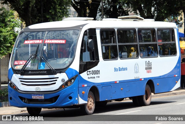 ViaBus Transportes CT-00001 na cidade de Belém, Pará, Brasil, por Fabio Soares. Número da foto: #10820449.