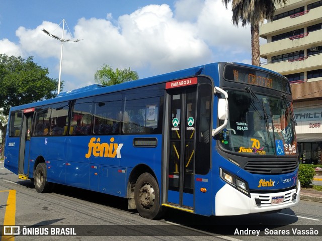 Expresso Fênix Cubatão 25382 na cidade de Cubatão, São Paulo, Brasil, por Andrey  Soares Vassão. Número da foto: #10819300.