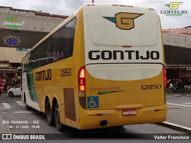 Empresa Gontijo de Transportes 12850 na cidade de Belo Horizonte, Minas Gerais, Brasil, por Valter Francisco. Número da foto: #10819875.