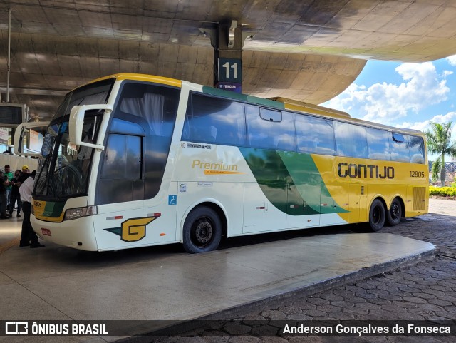 Empresa Gontijo de Transportes 12805 na cidade de Uberlândia, Minas Gerais, Brasil, por Anderson Gonçalves da Fonseca. ID da foto: 10818980.