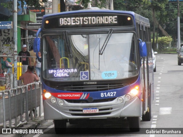 Next Mobilidade - ABC Sistema de Transporte 81.427 na cidade de Santo André, São Paulo, Brasil, por Gabriel Brunhara. ID da foto: 10818777.