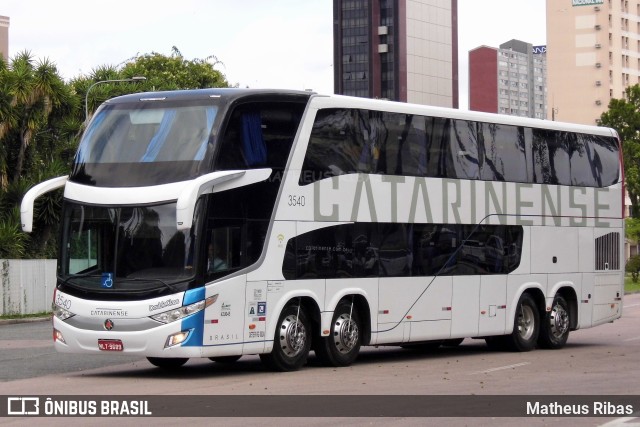 Auto Viação Catarinense 3540 na cidade de Curitiba, Paraná, Brasil, por Matheus Ribas. ID da foto: 10825182.