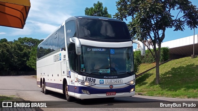 Princesa do Norte 51020 na cidade de Ponta Grossa, Paraná, Brasil, por BrunyBus Prado. ID da foto: 10824595.