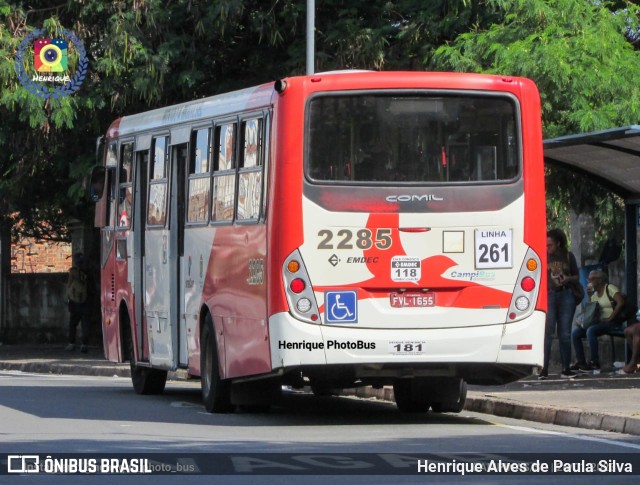 Expresso CampiBus 2285 na cidade de Campinas, São Paulo, Brasil, por Henrique Alves de Paula Silva. Número da foto: #10822373.