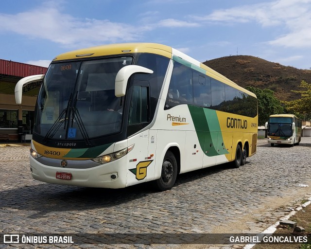 Empresa Gontijo de Transportes 18400 na cidade de Leopoldina, Minas Gerais, Brasil, por GABRIEL GONCALVES. Número da foto: #10825433.