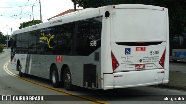 Next Mobilidade - ABC Sistema de Transporte 5308 na cidade de São Paulo, São Paulo, Brasil, por cle giraldi. ID da foto: 10823179.