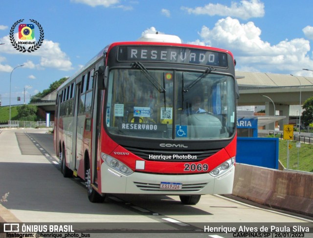 Itajaí Transportes Coletivos 2069 na cidade de Campinas, São Paulo, Brasil, por Henrique Alves de Paula Silva. Número da foto: #10822369.