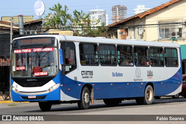 ViaBus Transportes CT-97705 na cidade de Belém, Pará, Brasil, por Fabio Soares. ID da foto: 10823396.