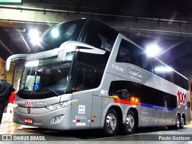 Auto Viação 1001 RJ 108.508 na cidade de São Paulo, São Paulo, Brasil, por Paulo Gustavo. ID da foto: 10823040.