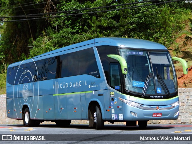 Viação Garcia 8345 na cidade de Joinville, Santa Catarina, Brasil, por Matheus Vieira Mortari. ID da foto: 10824427.