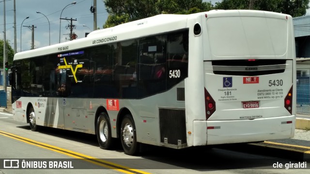 Next Mobilidade - ABC Sistema de Transporte 5430 na cidade de São Paulo, São Paulo, Brasil, por cle giraldi. ID da foto: 10822292.